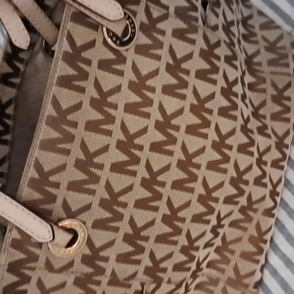Michael Kors Brown Monogram Tote - Picture 1 of 16